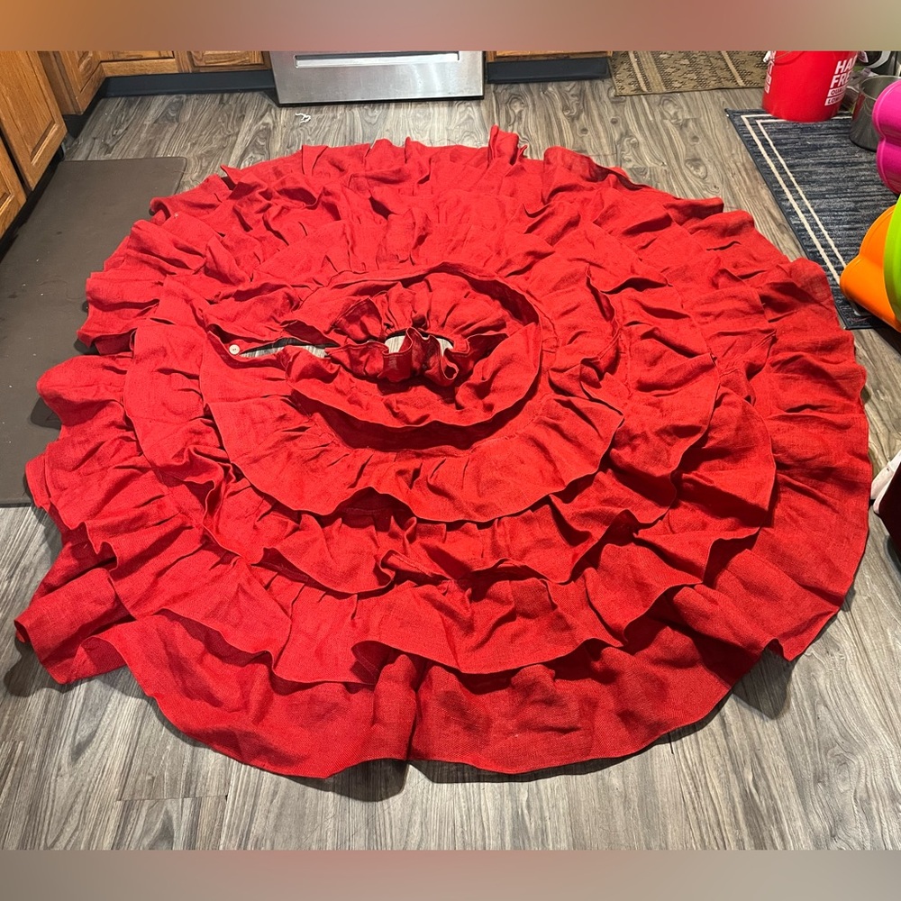 Saro Lifestyle Christmas Tree Skirt 92”